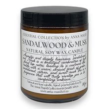 Load image into Gallery viewer, Essential Collection - Natural Soy Wax Candle - Sandalwood and Musk