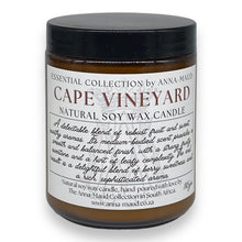 Load image into Gallery viewer, Essential Collection - Natural Soy Wax Candle - Cape Vineyard