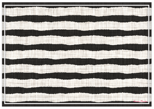 Vinyl Placemats - Set of 4 - Abstract Stripes