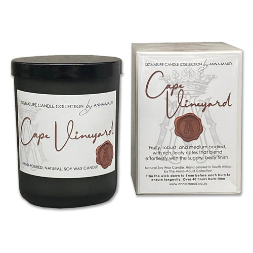 Signature Collection - Scented Soy Wax Candle - Cape Vineyard