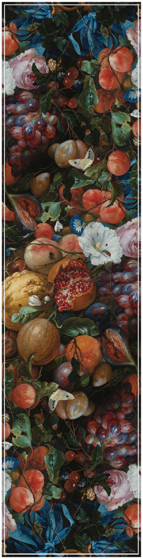 Vinyl Table Runner - 400mm x 1550mm - Art Collection - De Heem's Fruit