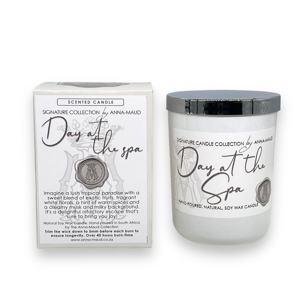 Signature Collection - Scented Soy Wax Candle - Day at the Spa