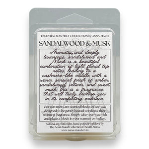Essential Collection - Soy Wax Melts - Sandalwood and Musk