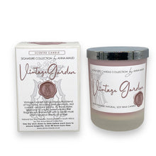 Load image into Gallery viewer, Signature Collection - Scented Soy Wax Candle - Vintage Garden
