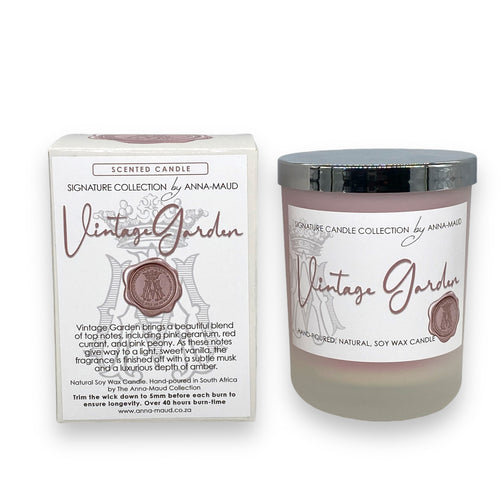 Signature Collection - Scented Soy Wax Candle - Vintage Garden
