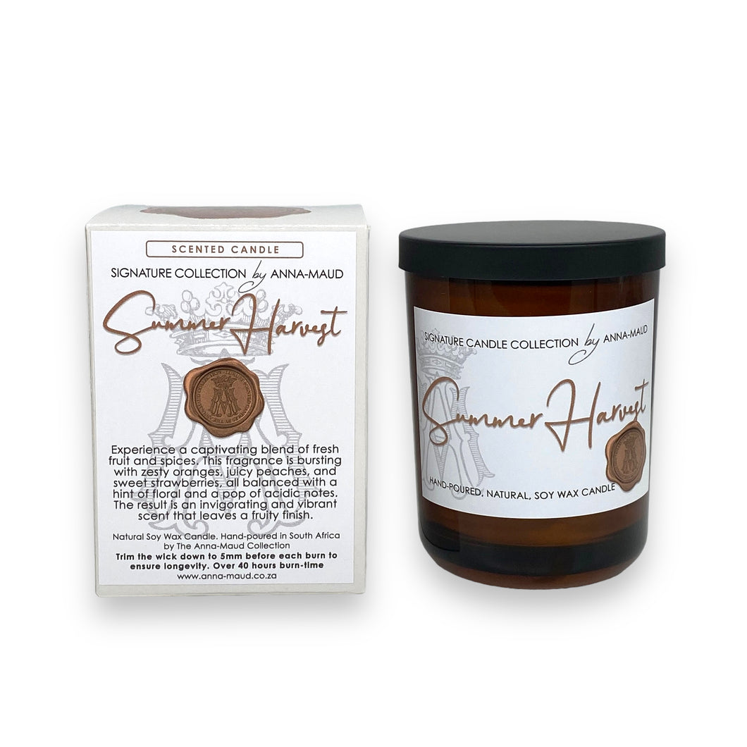 Signature Collection - Natural Soy Wax Candle - Summer Harvest