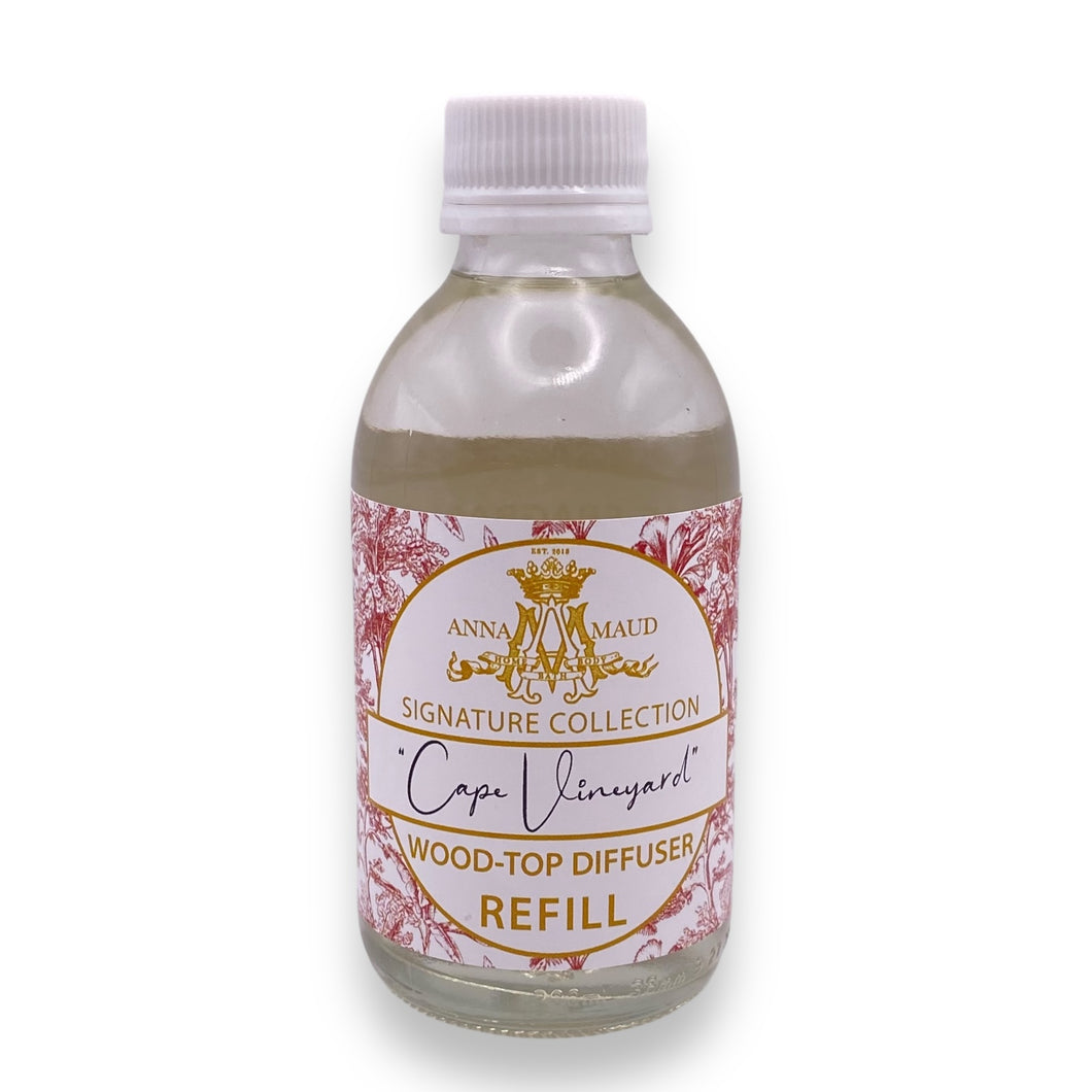Signature Collection - Wood Top Diffuser REFILL - Cape Vineyard