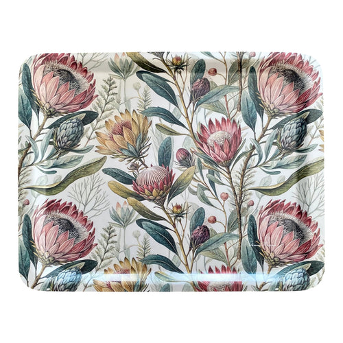 Melamine Rectangular Tray - Protea Bloom