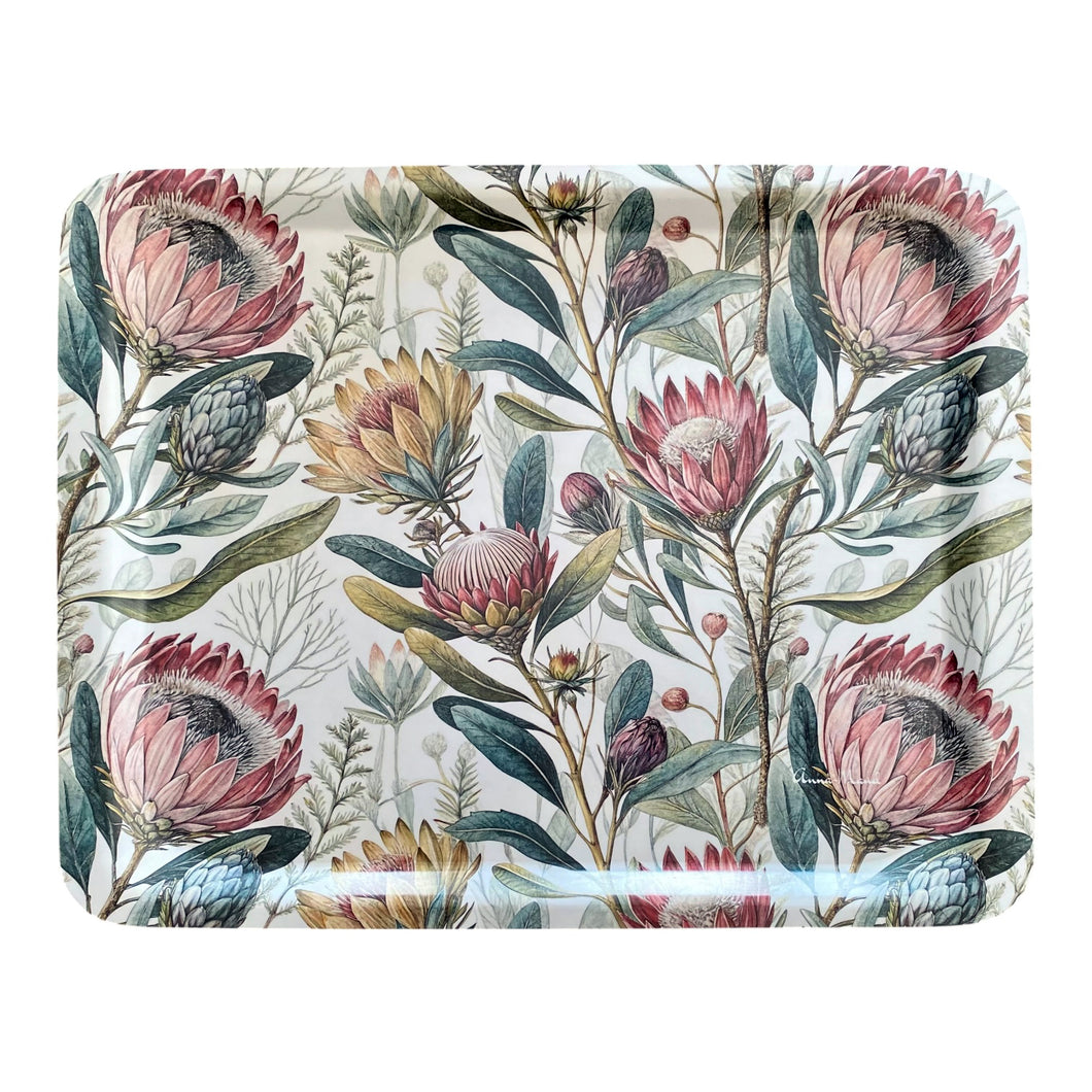 Melamine Rectangular Tray - Protea Bloom