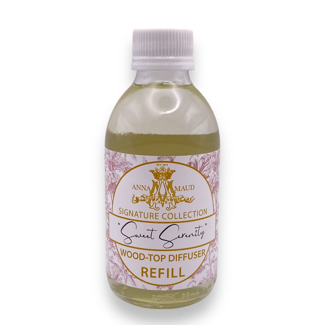 Signature Collection - Wood Top Diffuser REFILL - Sweet Serenity