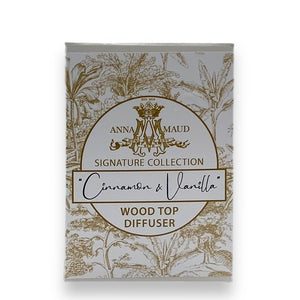Signature Collection - Wood Top Diffuser - Cinnamon and Vanilla