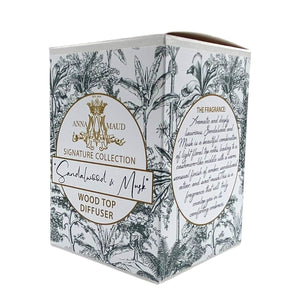 Signature Collection - Wood Top Diffuser - Sandalwood and Musk