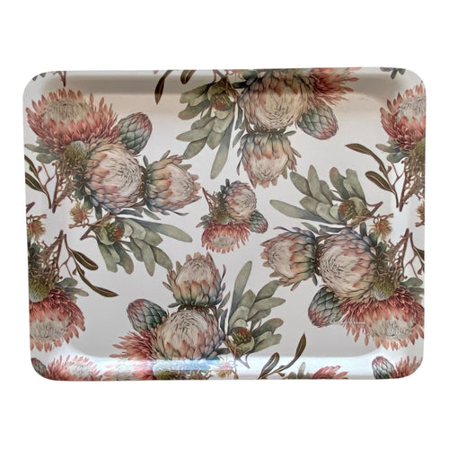 Melamine Rectangular Tray - Protea Cluster