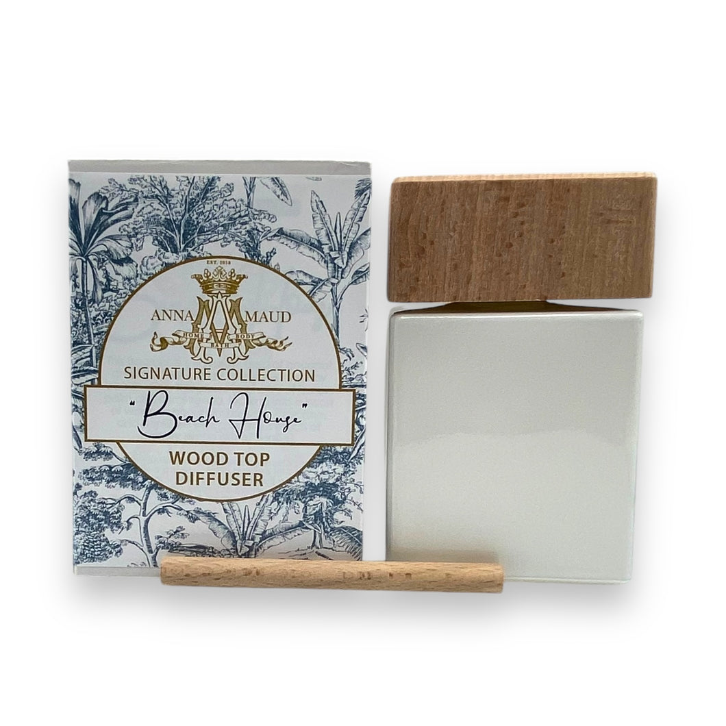 Signature Collection - Wood Top Diffuser - Beach House