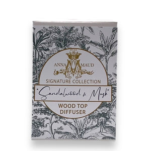 Signature Collection - Wood Top Diffuser - Sandalwood and Musk