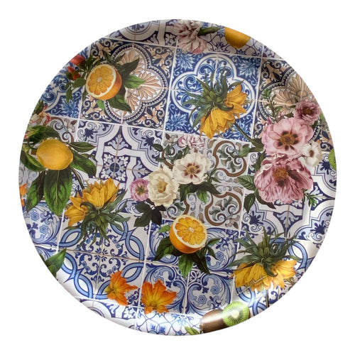 Melamine Round Tray - Sicily Palermo