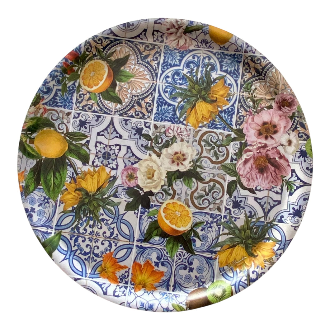 Melamine Round Tray - Sicily Palermo