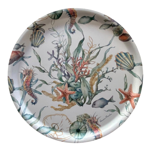 Melamine Round Tray - Under the Sea