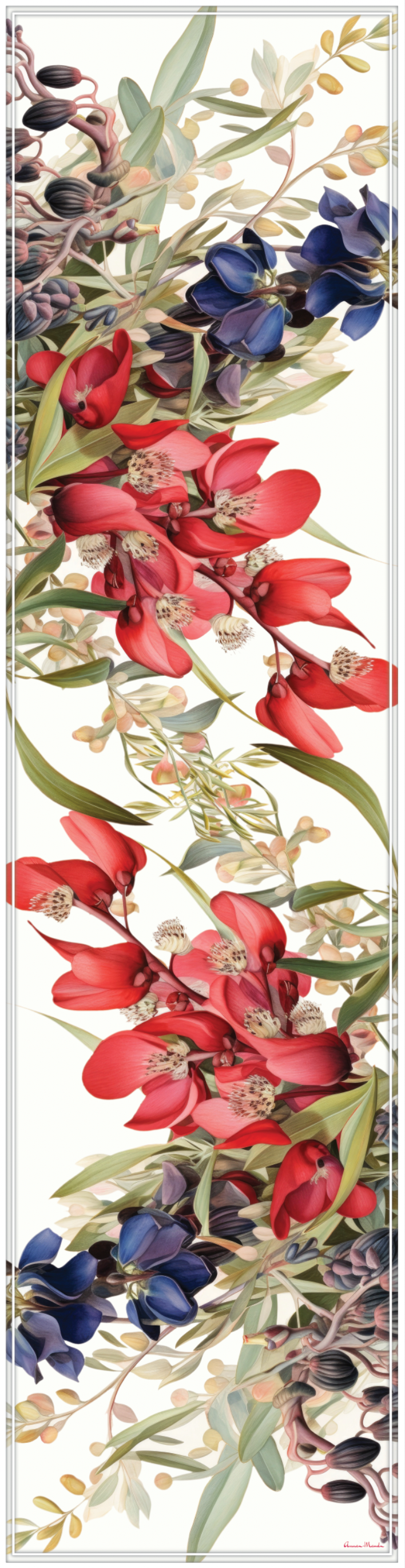 Vinyl Table Runner - 400mm x 1550mm - Botanica 1
