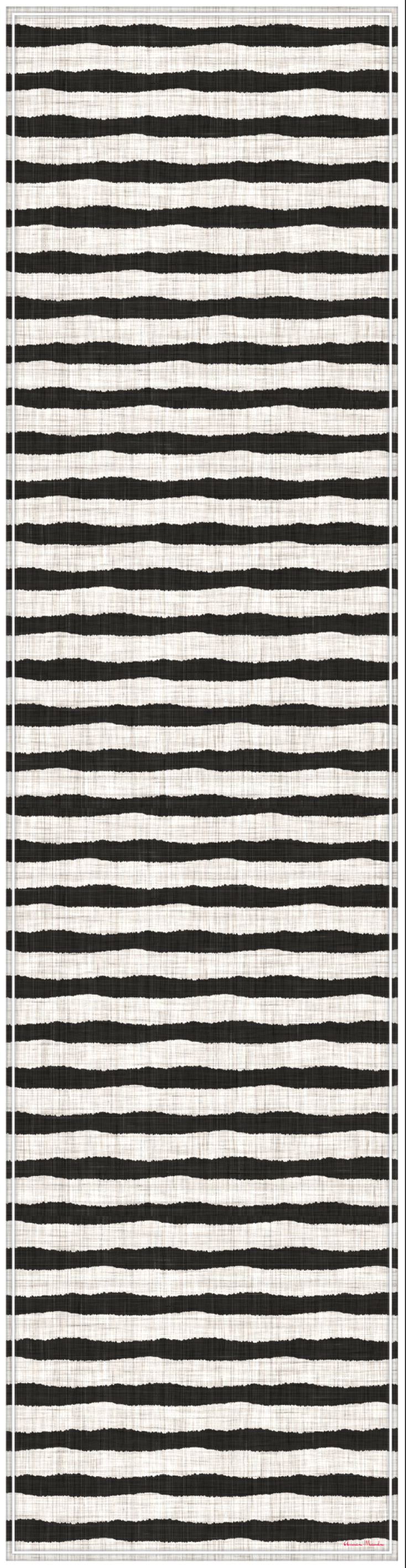 Vinyl Table Runner - 400mm x 1550mm - Abstract Stripes