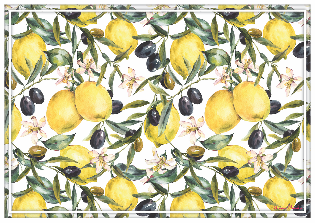 Vinyl Placemats - Set of 4 - Tuscan Table