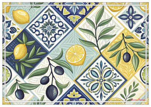 Vinyl Placemats - Set of 4 - Limonetta