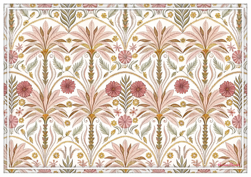 Vinyl Placemats - Set of 4 - Garden Nouveau