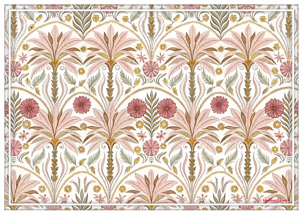Vinyl Placemats - Set of 4 - Garden Nouveau