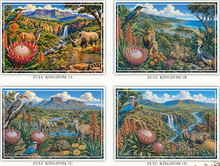Load image into Gallery viewer, Vinyl Placemats - Fauna &amp; Flora - The Zulu Kingdom - Set of 4