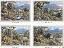 Load image into Gallery viewer, Vinyl Placemats - Fauna &amp; Flora - The Big Five 2 - Set of 4