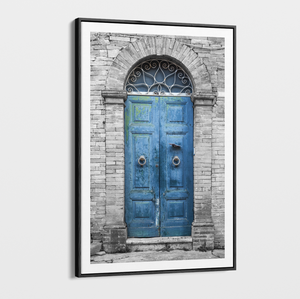 Canvas Wall Art - Vintage - Blue Door