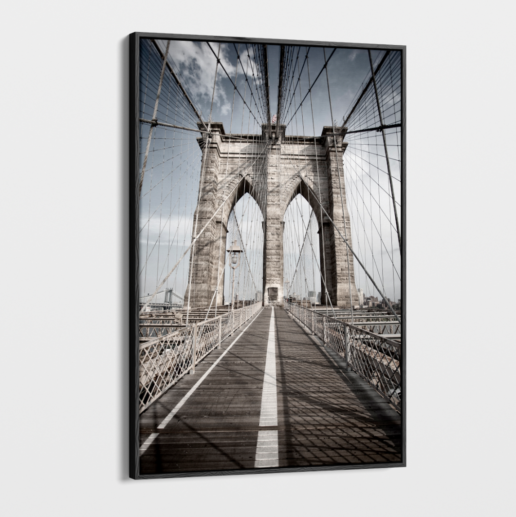 Canvas Wall Art - Photography - Brooklyn Bridge 1