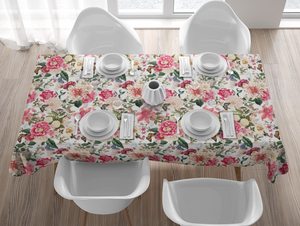 Tablecloth - Enchanted Garden - White