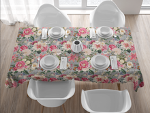Load image into Gallery viewer, Tablecloth - Enchanted Garden - Grey Linen