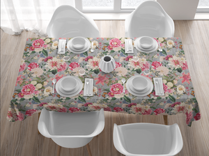 Tablecloth - Enchanted Garden - Grey Linen
