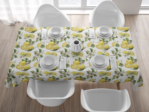 Tablecloth - Lemons and Blossoms