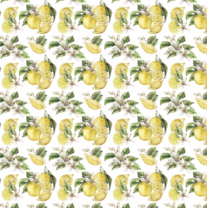 Tablecloth - Lemons and Blossoms