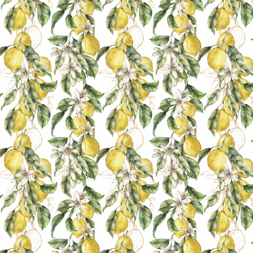 Tablecloth - Lemons and Leaves