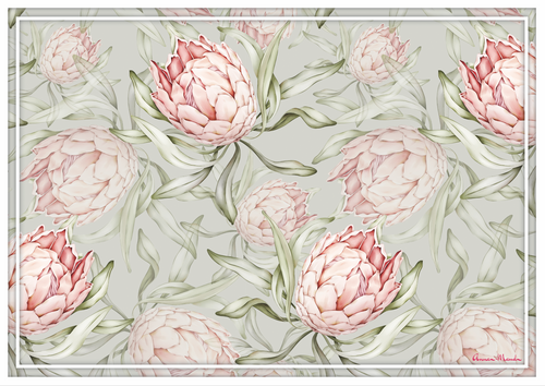 Vinyl Placemats - Set of 4 - Sugarbush - Sage