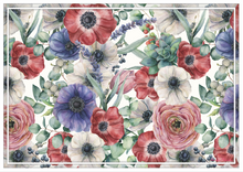 Load image into Gallery viewer, Vinyl Placemats - Set of 4 - Anemone - Multi-Colour