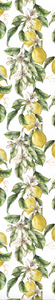 Textile Table Runner - Lemons and Leaves