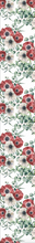 Load image into Gallery viewer, Textile Table Runner - Anemone - White and Red