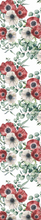 Load image into Gallery viewer, Textile Table Runner - Anemone - White and Red