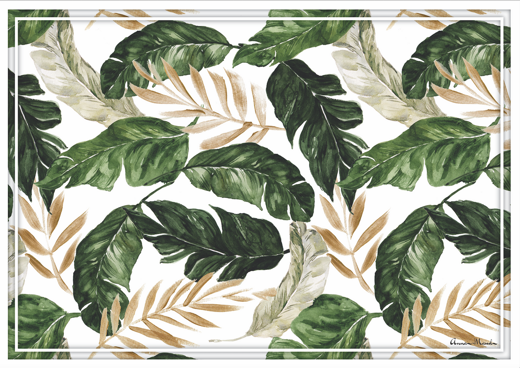 Vinyl Placemats - Set of 4 - Greenery