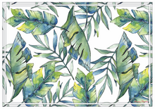 Load image into Gallery viewer, Vinyl Placemats - Set of 4 - Watercolour Leaves