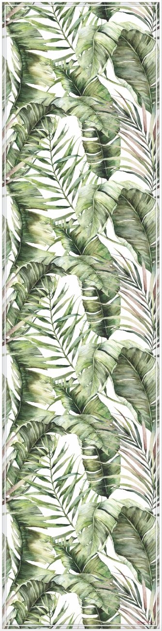 Vinyl Table Runner - 400mm x 1550mm - Tropical Leaves