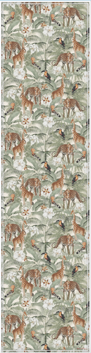 Vinyl Table Runner - 400mm x 1550mm - African Safari - Natural