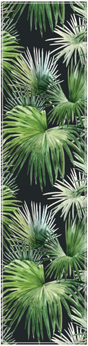 Vinyl Table Runner - 400mm x 1550mm - Midnight Palm