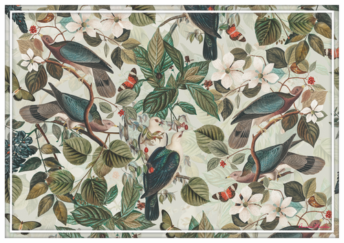Vinyl Placemats - Set of 4 - Summer Garden