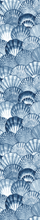 Load image into Gallery viewer, Textile Table Runner - Indigo - Clams
